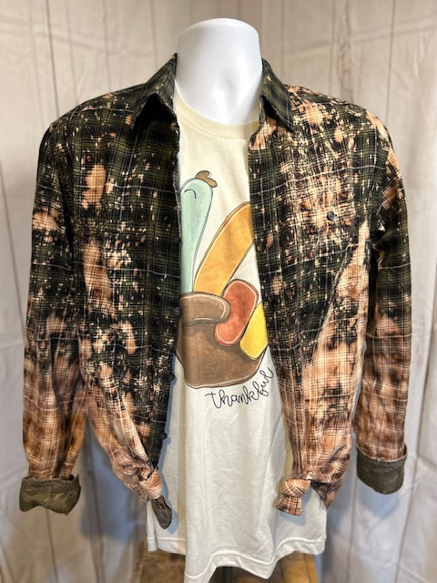 Green Bleached Flannel Medium