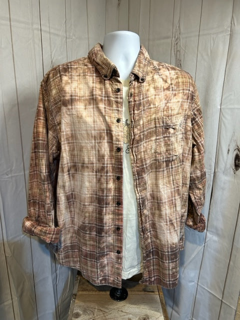 Tan Bleached flannel-XXL